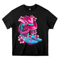 Black valentine cowboy boots and hat olivia Heavy Core Tee - OliviaCreatesArt