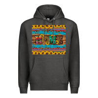 Charcoal Heather western home wind wheel sunflowers Premium Hoodie - Artiststas