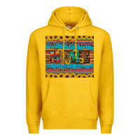 Lemon western home wind wheel sunflowers Premium Hoodie - Artiststas
