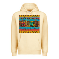 Pina Colada western home wind wheel sunflowers Premium Hoodie - Artiststas