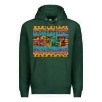Sports Green western home wind wheel sunflowers Premium Hoodie - Artiststas
