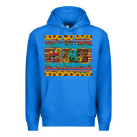 True Royal western home wind wheel sunflowers Premium Hoodie - Artiststas