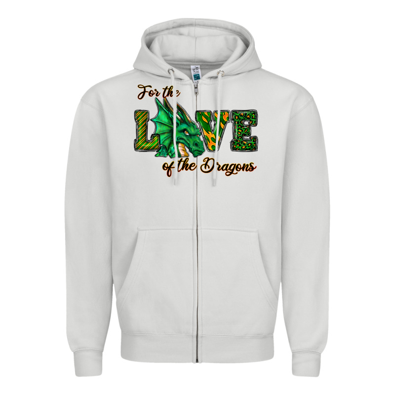 For The Love Of The Dragons Zipper Hoodie by RanaPortraitStore | Teevron