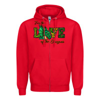 Red For The Love Of The Dragons Zipper Hoodie - RanaPortraitStore