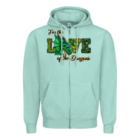 Seafoam For The Love Of The Dragons Zipper Hoodie - RanaPortraitStore