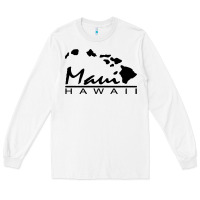 White maui hawaii Long Sleeve Tee - linhVisuals