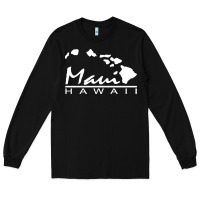 Black maui hawaii Long Sleeve Tee - linhVisuals