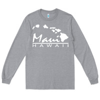 Heather Grey maui hawaii Long Sleeve Tee - linhVisuals