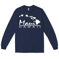 Navy maui hawaii Long Sleeve Tee - linhVisuals