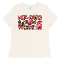 Bone my dog is my valentine Ladies Tee - FaDigitalArtStudio