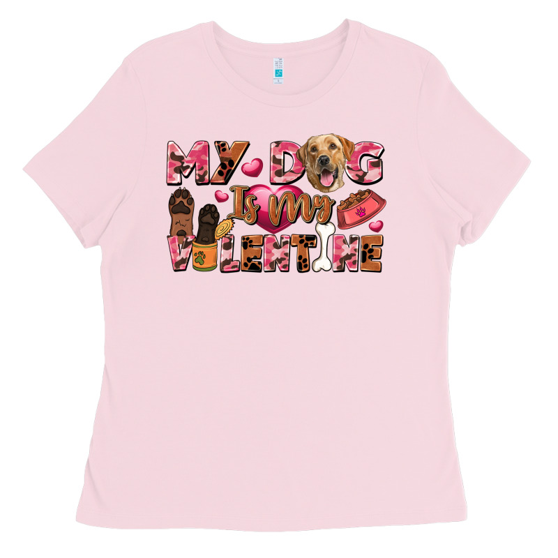 My Dog Is My Valentine Ladies Tee by FaDigitalArtStudio | Teevron