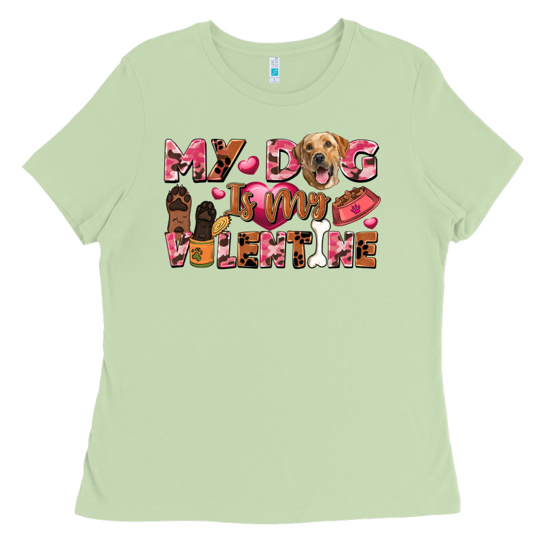 My Dog Is My Valentine Ladies Tee by FaDigitalArtStudio | Teevron