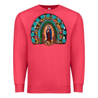 Cardinal Lady Of Guadalupe Rainbow Premium Sweatshirt - RanaPortraitStore