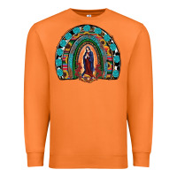 Carrot Lady Of Guadalupe Rainbow Premium Sweatshirt - RanaPortraitStore