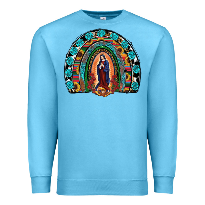 Lady Of Guadalupe Rainbow Premium Sweatshirt by RanaPortraitStore | Teevron