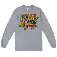 Heather Grey young black free ish Long Sleeve Tee - CowhideDigitalArt