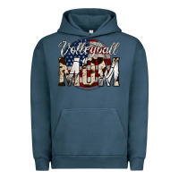 Pigment Midnight Navy volleyball  mom 4 Urban Hoodie - Jasminsmagicworld