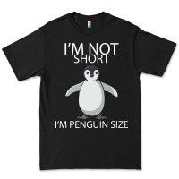 Black I'm Not Short I'm Penguin Size Premium Tee - Bettercallsaul
