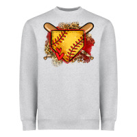 Heather Grey softball home plate Heavyweight Sweatshirt - Jasminsmagicworld