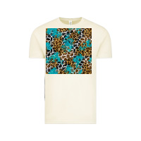 Vintage Arctic turquoise glitter cowhide leopard seamless pattern Vintage Tee - BundleAndBundleShop