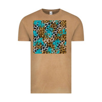 Vintage Camel turquoise glitter cowhide leopard seamless pattern Vintage Tee - BundleAndBundleShop