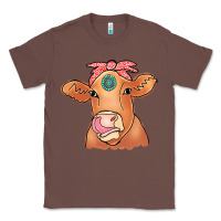 Chestnut Cow  Turquoise Classic Tee - CowCowDesign