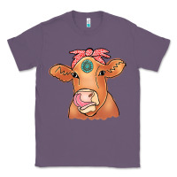 Lavender Cow  Turquoise Classic Tee - CowCowDesign