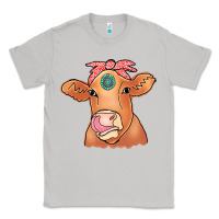 Moon Dust Cow  Turquoise Classic Tee - CowCowDesign