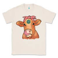 Natural Cow  Turquoise Classic Tee - CowCowDesign