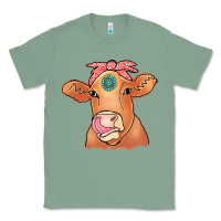 Sage Cow  Turquoise Classic Tee - CowCowDesign