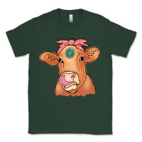 Sports Green Cow  Turquoise Classic Tee - CowCowDesign