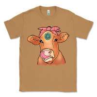 Toasted Coconut Cow  Turquoise Classic Tee - CowCowDesign