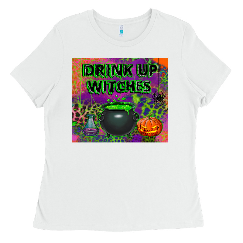 Drink Up Witches Tumbler Ladies Tee by BundleAndBundleShop | Teevron