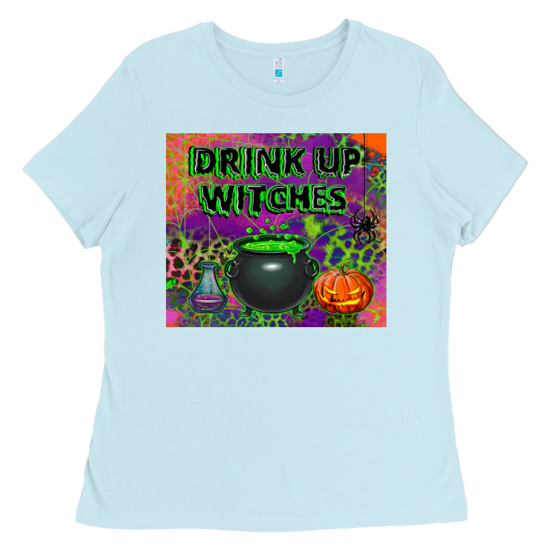 Drink Up Witches Tumbler Ladies Tee by BundleAndBundleShop | Teevron