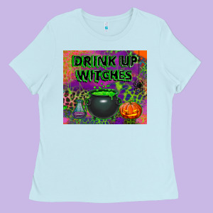 Drink Up Witches Tumbler Ladies Tee Designed By Bundleandbundleshop