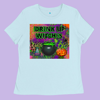 Drink Up Witches Tumbler Ladies Tee Designed By Bundleandbundleshop