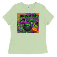 Matcha drink up witches tumbler Ladies Tee - BundleAndBundleShop