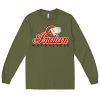 Army Green motorcycle racing indian Long Sleeve Tee - linhVisuals