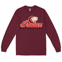 Burgundy motorcycle racing indian Long Sleeve Tee - linhVisuals