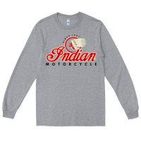 Heather Grey motorcycle racing indian Long Sleeve Tee - linhVisuals