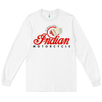 White motorcycle racing indian Long Sleeve Tee - linhVisuals