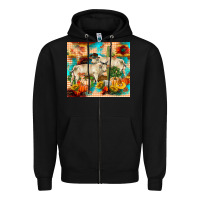 Black fall charolais bulls Zipper Hoodie - RanaPortraitStore