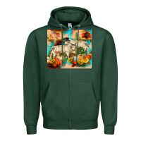 Sports Green fall charolais bulls Zipper Hoodie - RanaPortraitStore
