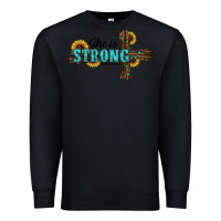 Black She Is Strong Western Cross Premium Sweatshirt - RanaPortraitStore