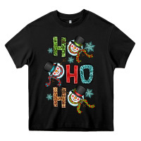 Black ho ho ho Heavy Core Tee - OliviaCreatesArt