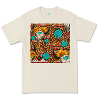 Bone western aztec bull skull seamless pattern Premium Tee - FaDigitalArtStudio
