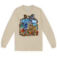 Mushroom summer min Long Sleeve Tee - CowhideDigitalArt