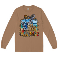 Toasted Coconut summer min Long Sleeve Tee - CowhideDigitalArt
