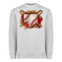 Heather Grey baseball home plate Heavyweight Sweatshirt - Jasminsmagicworld
