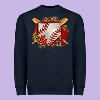 Baseball Home Plate Heavyweight Sweatshirt Designed By Jasminsmagicworld